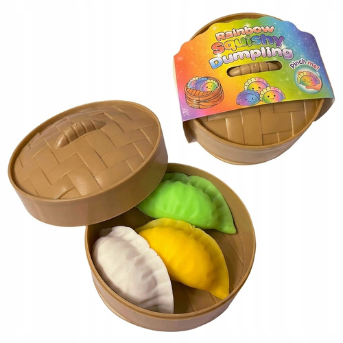 Gniotek Pierożek 3 szt Squishy Antystresowy Sensoryczny Kolorowy dla Dzieci