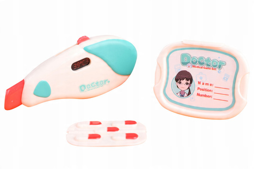 Zestaw Lekarski Mały Lekarz Pielęgniarka Dla Dzieci Światło Dźwięk Walizka
