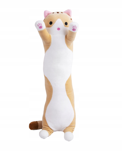 PLUSZOWA MASKOTKA UROCZY KOT PLUSZAK MASKOTKA DLA DZIECI 70 CM RUDY