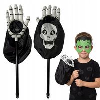 Ręka Kościotrupa Halloween Łapka z Workiem na Cukierki Słodycze 53 cm Biała