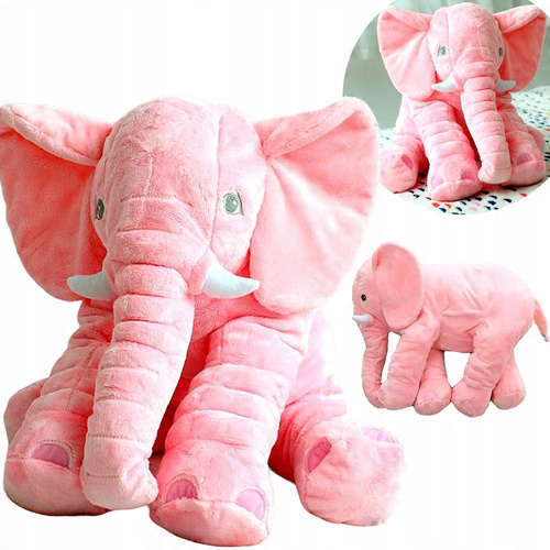Pluszowy Słoń Maskotka Przytulanka Różowy