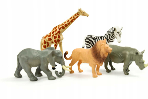 Zwierzęta Dzikie Figurki 6 Szt