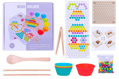 KORALIKI DREWNO MOZAIKA -UKŁADANKA KARTON BEAD HOLDER PAK 36/18
DŁ 24 X SZ 5 X W 23