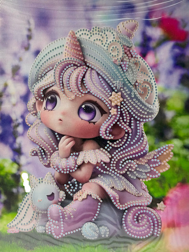 DIAMENTOWA MOZAIKA HAFT DIAMENTOWY DZIEWCZYNKI 23x30 CM 10 WZORÓW