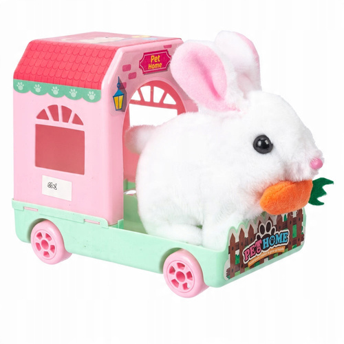 Królik W Transporterze Chodzący i Wydający Dźwięki Pet Home