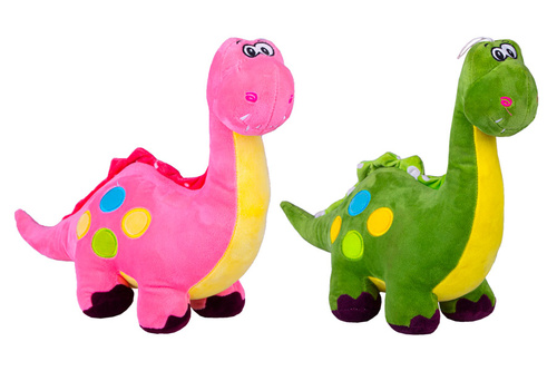 PLUSZ DINOZAUR Z PRZYSSAWKĄ NAKLEJANE KROPY 30 cm / 300
