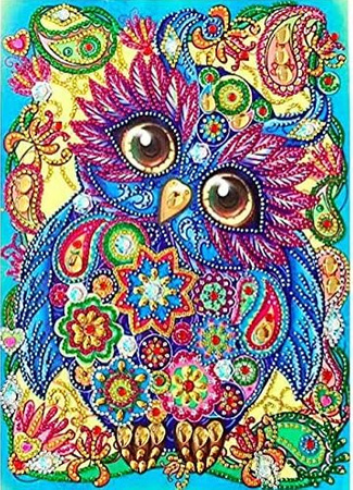 DIAMENTOWY HAFT MANDALA KOLOROWY KOT 30X40 CM 7D