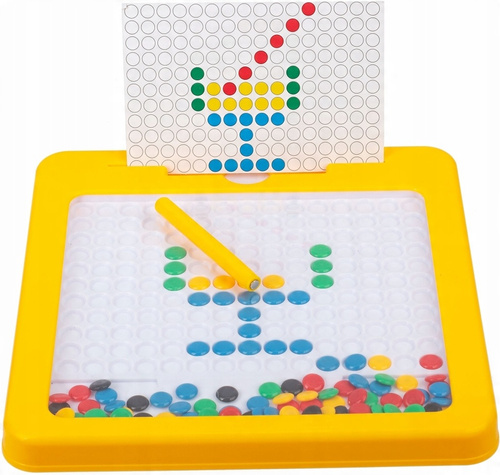 Magnetyczna Tablica Mozaika Układanka Montessori Dla Dzieci - 16 Szablonów