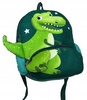 Plecak Dinozaur Tyranozaur Z Ogonem Zielony Dinozaur Dwie Kieszenie