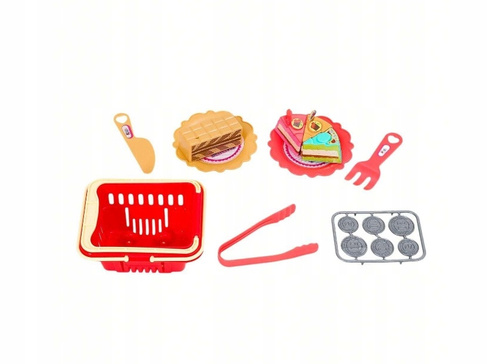 Kasa Sklepowa Z Ciastem I Wagą Akcesoria Koszyk Edukacyjna Dla Dzieci