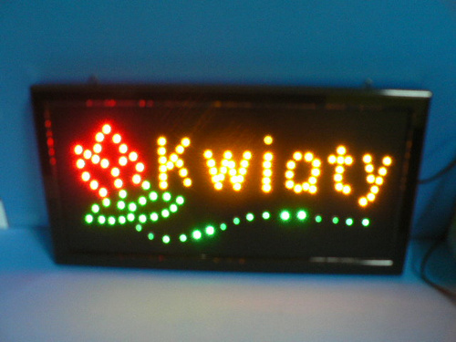 TABLICA LED KWIATY