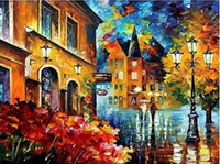Malowanie Po Numerach Para W Mieście 40X50