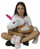 Pluszowy Jednorożec Biały z Efektami Dźwiękowymi 60 cm