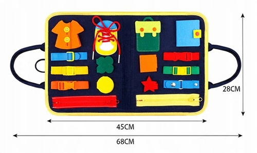 Tablica Manipulacyjna Montessori, Sensoryka