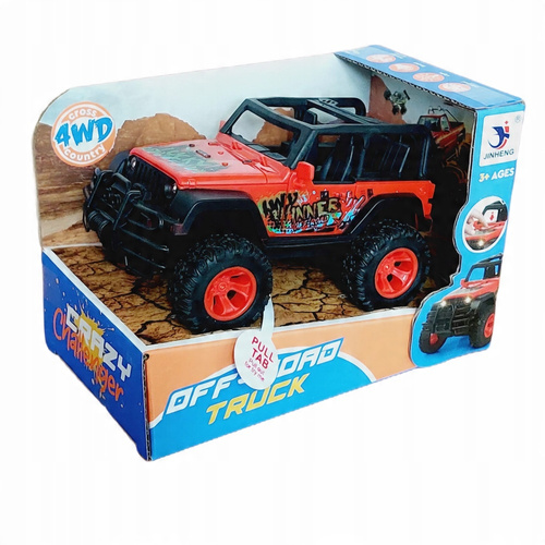 Auto Jeep Winner Świecący Dźwięk Metalowy Off-Road