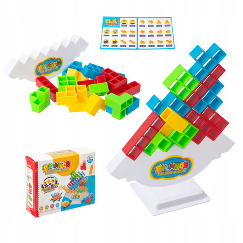 Gra Układanika Logiczna Rozwijająca Balansujące Klocki Tetris