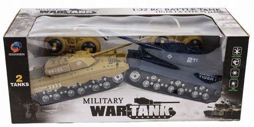 2X Czołg Zdalnie Sterowny Na Radio Zestaw Tiger I I Type 99