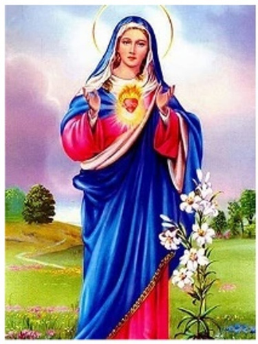 MALOWANIE PO NUMERACH MATKA BOSKA 50X40 CM+ RAMA