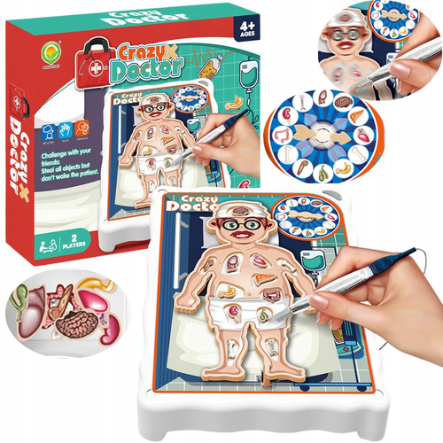 Szalony Doktor Zabawa W Operację Wyciągnij Organy Gra Z Prądem