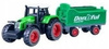 Zielony Traktor Farmera Z Przyczepą Zabawka Dla Dzieci