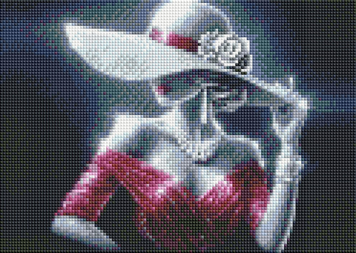 Diamentowa Mozaika Haft Kreatywny Elegancka Kobieta Z Diamentu 30x40 Cm