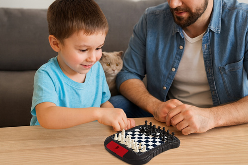 Gra Rodzinna Szachy W Pudełku Plansza W Pojemniku Gra Zręcznościowa