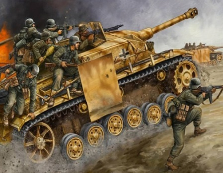 DIAMENTOWA MOZAIKA CZOŁG NIEMIECKI ATAKUJĄCY Z ZAŁOGĄ PAK 30
30X40