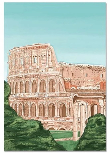 Malowanie Po Numerach Rzym Koloseum 40X50 Rama