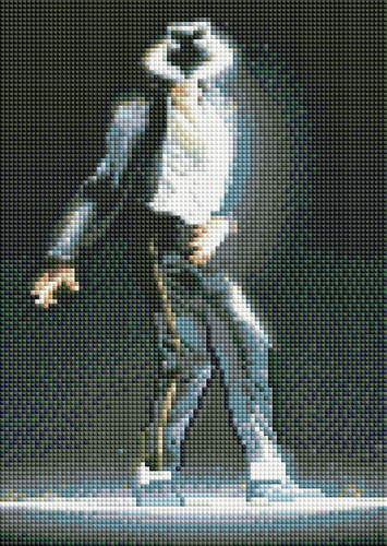 Diamentowa Mozaika Michael Jackson Taniec Na Koncercie 30x40 Cm