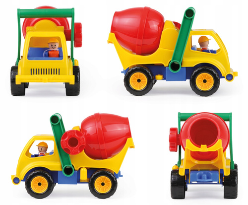 Auto Samochód Betoniarka Lena Activ Dla Dzieci Wytrzymała