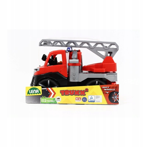 Lena Truxx Pojazd Straż Pożarna Wytrzmałe Auto Samochód Dla Dzieci Figurka
