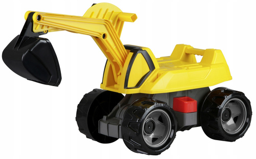 Koparka Duża Zółta Jeździk Z Ruchomą Łyżką Do Zabawy Lena