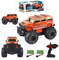 Zdalnie Sterowane Auto Terenowe Car Off Road Pomarańczowe Pływa Po Wodzie