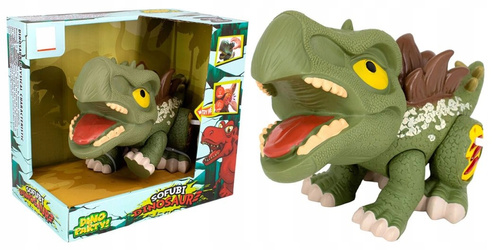 Dinozaura Stegozaur Cartoon Prehistoria Efekty Świetlne oraz Dźwiękowe