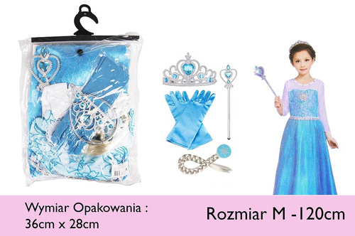 KOSTIUM ELZA KRAINA LODU 120 CM