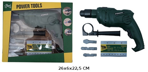 WIERTARKA POWER TOOLS ZIELONA B/O KARTON 48/24
Wymiary 26,5x7x23 cm
Waga 0,328 kg