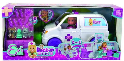 Simba Lalka Doktor Evi Ambulans 2w1