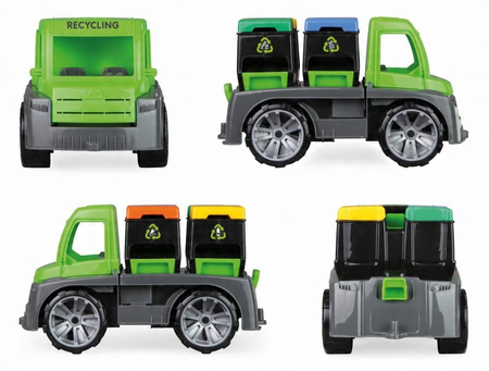 LENA POJAZD DO RECYCLINGU AUTO + 2 KONTENERY NA ŚMIECI