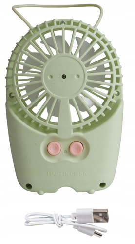 Wiatraczek Ręczny Mały Wentylator Z Zawieszką Poręczny Ładowany Usb Fan