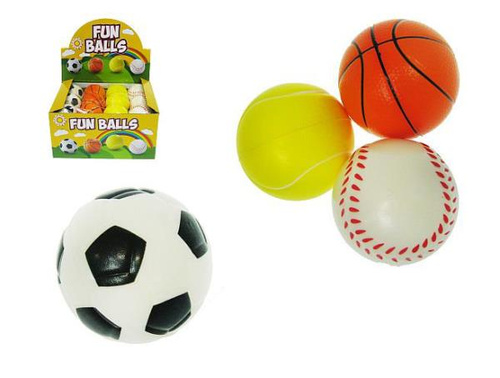 PIŁECZKA MIĘKKA DO ŚCISKANIA 6,5 CM, 4 RODZAJE *24BOX
