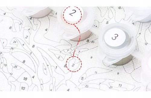 Malowanie Po Numerach Maryja Z Anielskimi Skrzydłami 40X50 Cm Na Ramie