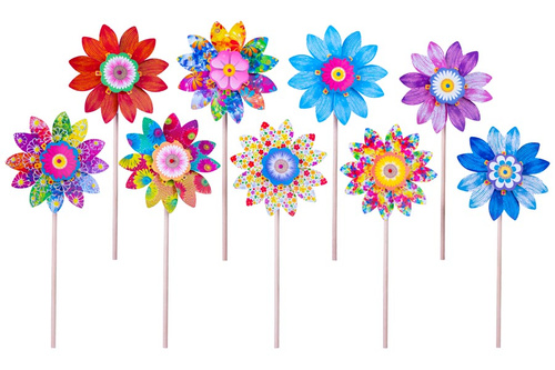 WIATRAK WIATRACZEK ZABAWKA KOLOROWY ŚR 20 CM WYSOKOŚĆ 44 CM 1SZT