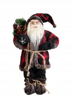 Figurka Ozdoba Świąteczna Bożonarodzeniowa Mikołaj z Prezentami 45Cm