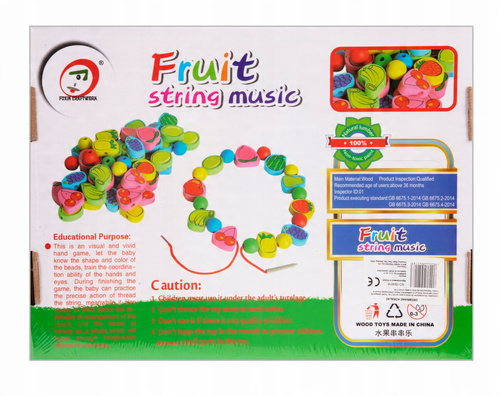 Drewniane Koraliki Owoce