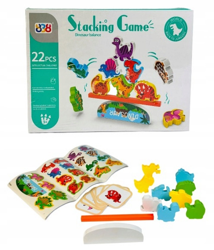 Gra Zręcznościowa Rodzinna Układanka Dinozaury Spadajace Z Równoważni
