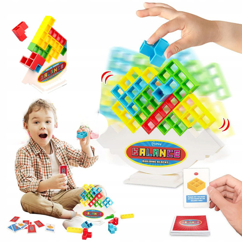 Gra Układanika Logiczna Rozwijająca Balansujące Klocki Tetris