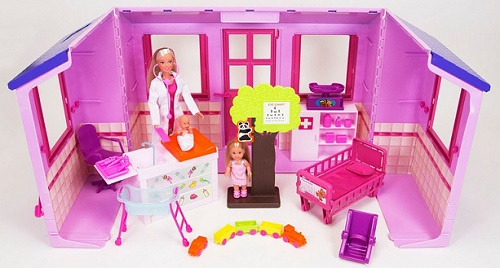 DOM CENTRUM OPIEKI LEKARSKIEJ+ LALKA STEFFI KARTON PAK 4/4