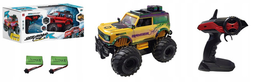 Zdalnie Sterowane Auto Terenowe Car Off Road Żółte Pływa Po Wodzie