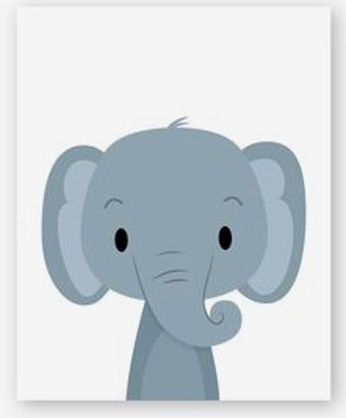 MALOWANIE PO NR.18X24 SŁONIK FOLIA PAK 100