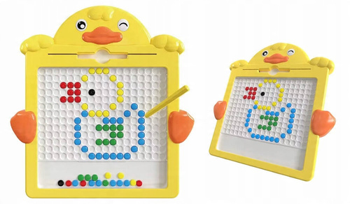 Magnetyczna Tablica Mozaika Układanka Montessori Dla Dzieci Kaczuszka